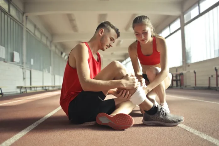 Photo by Andrea Piacquadio: https://www.pexels.com/photo/woman-wrapping-man-s-leg-with-bandage-3760275/
