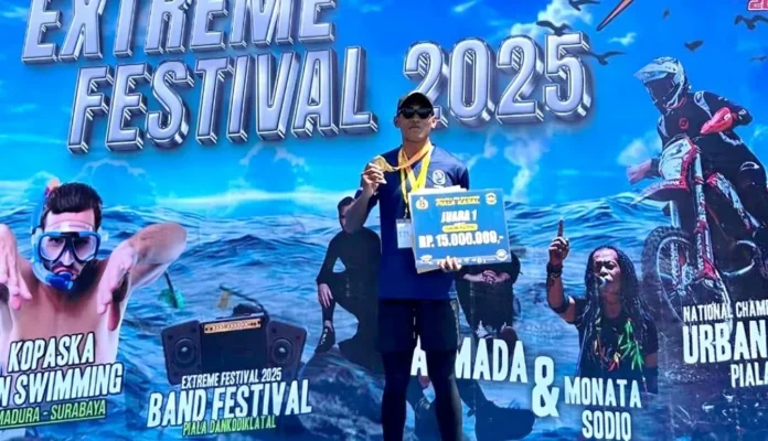Made Arya juara Kopaska Finswimming 2025