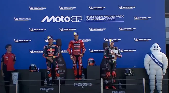 Podium GP Hungaria