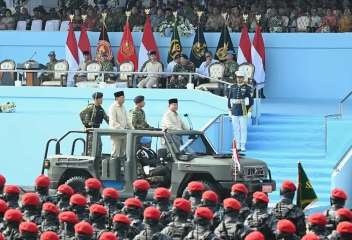 upacara HUT ke-80 TNI