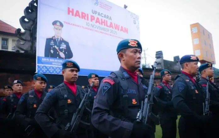 Upacara Hari Pahlawan Polda Bali