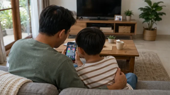 Orangtua dampingi anak