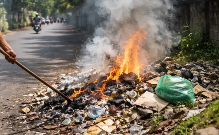 Membakar sampah