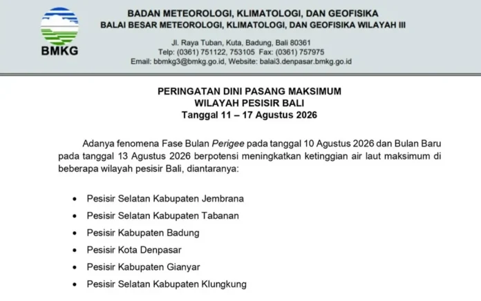 Info cuaca BMKG