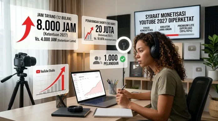 monetisasi Youtube 2027
